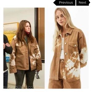 ISO BDG Brown Tie Dye Jacket